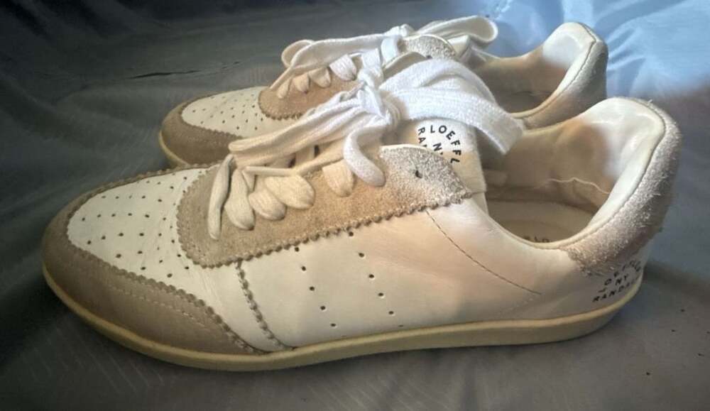 Loeffler Randall Leather and Suede Low-Top Sneakers